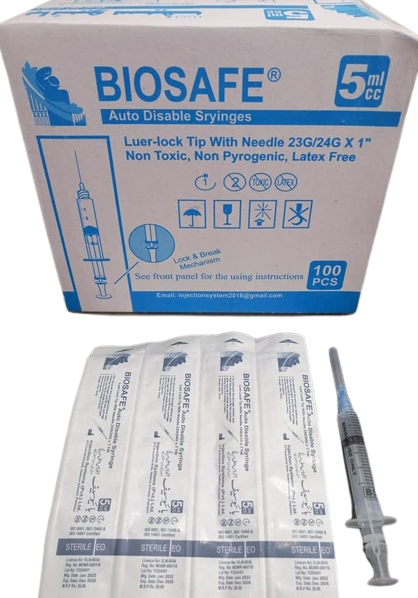Biosaf Disposable syringe 5 mL