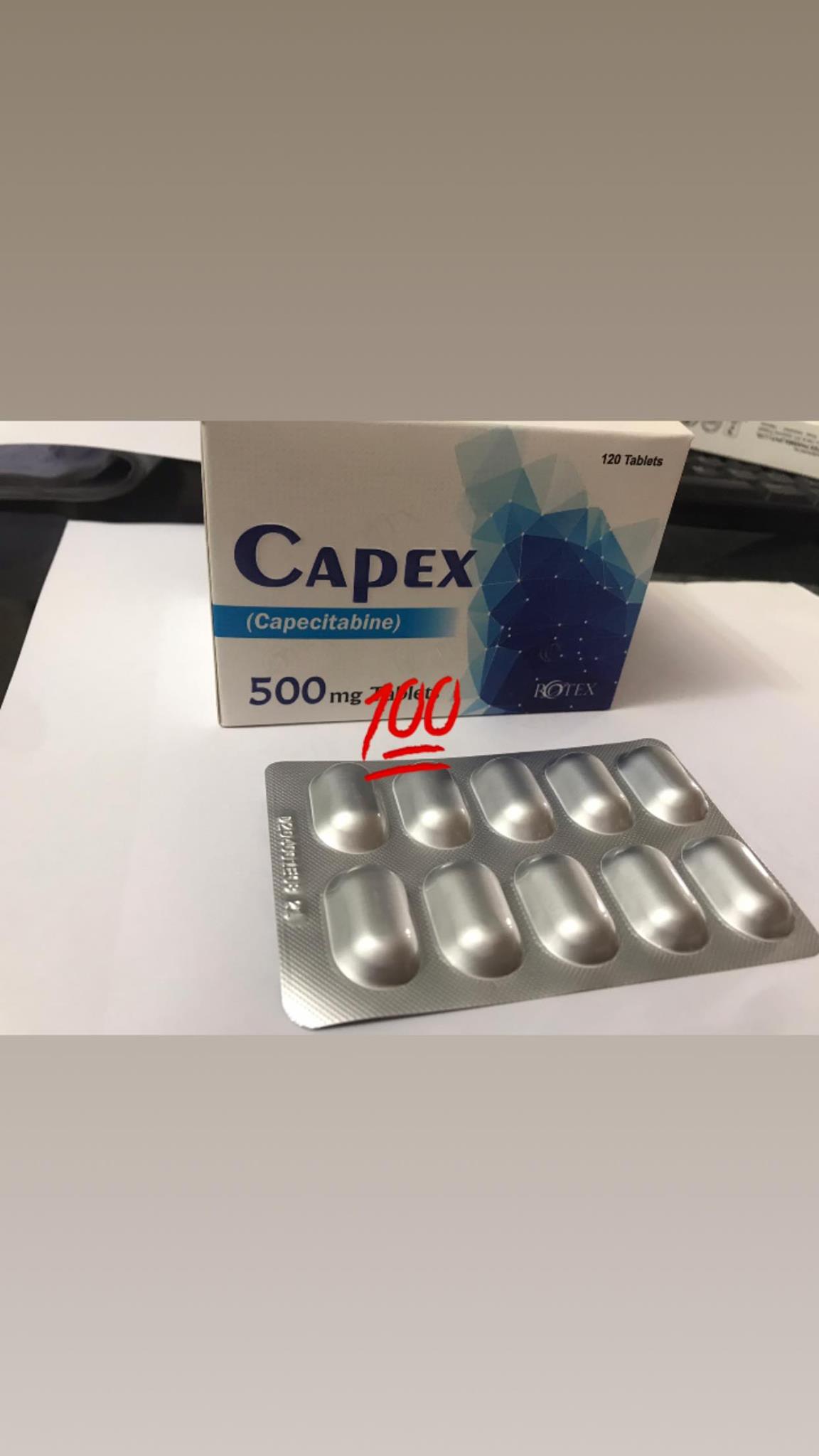 Capex 500 mg Capsule (x10)