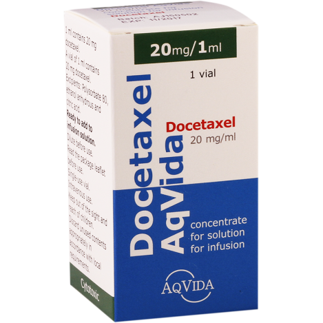 Docetaxel 20 mg Aqvida injection 1 vial